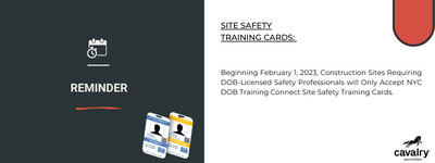Site Safety Training Cards